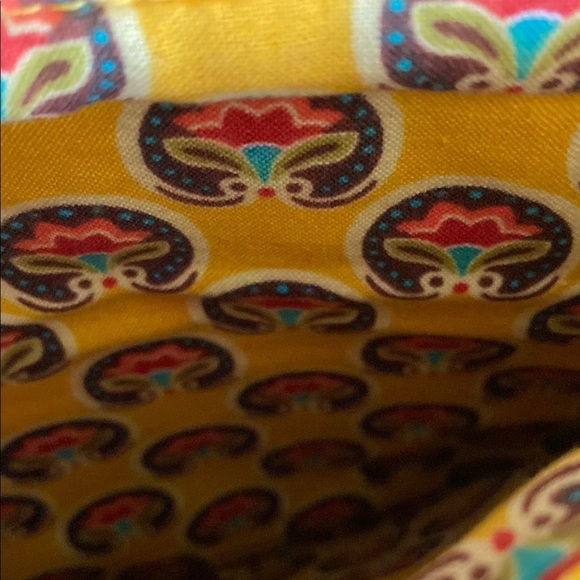 Vera Bradley Vibrant Yellow and Red Crossbody Bag - Picture 9 of 12
